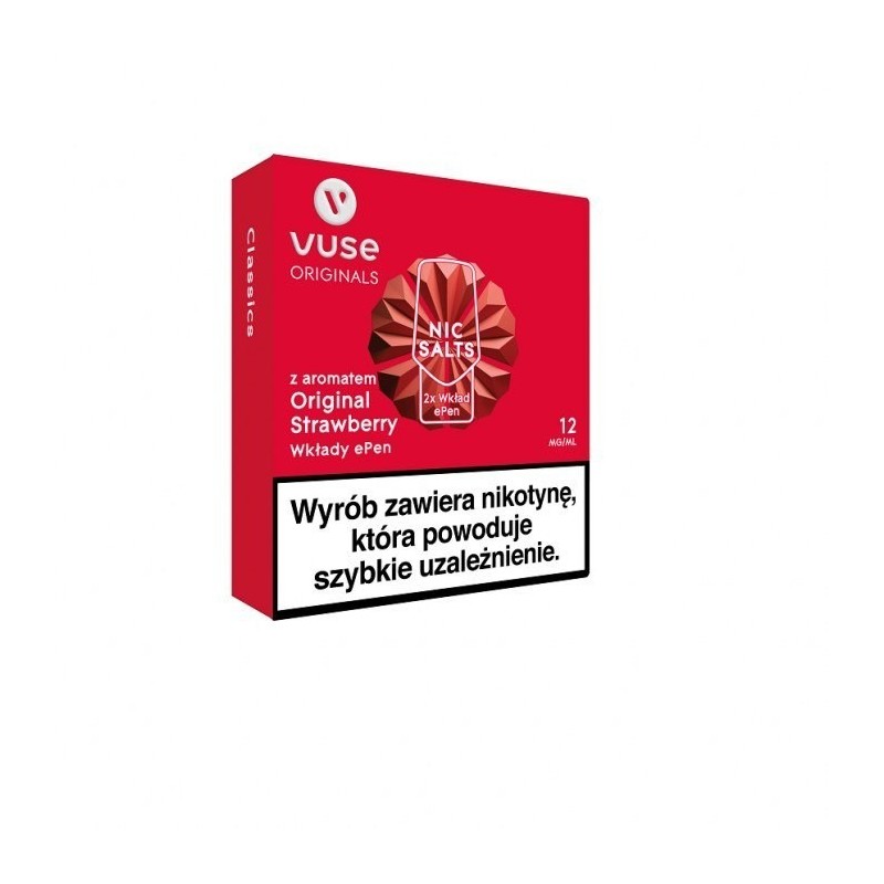 Vuse ePod Pods with Flavor: Original Strawberry vPro 12mg/ml (2 pcs.) | EliqVapoteur