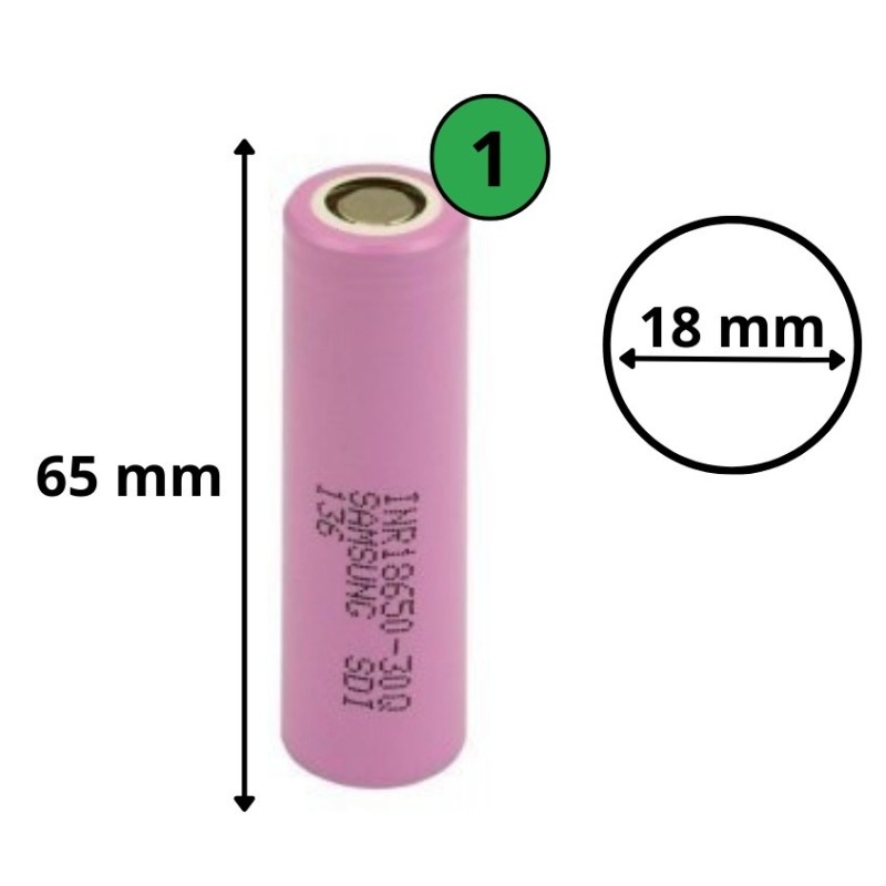 Akumulator INR 18650 - 30Q Samsung 3000mAh Li-lon 3.7V 15A | Eliq Vapoteur