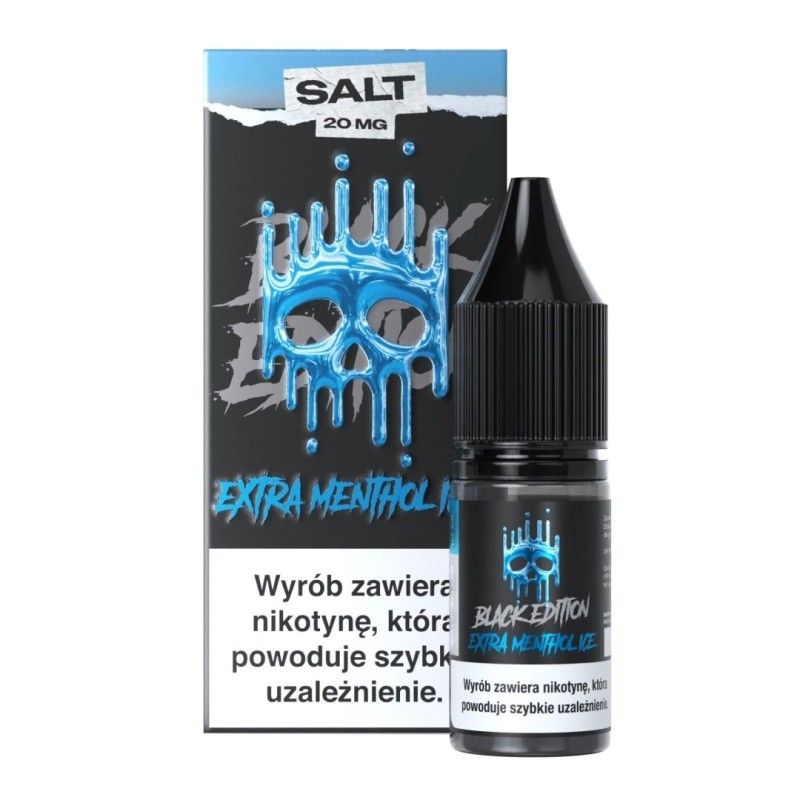 E-liquide Dark Line Black Salt 10ml - Extra Menthol Ice 20mg | EliqVapoteur