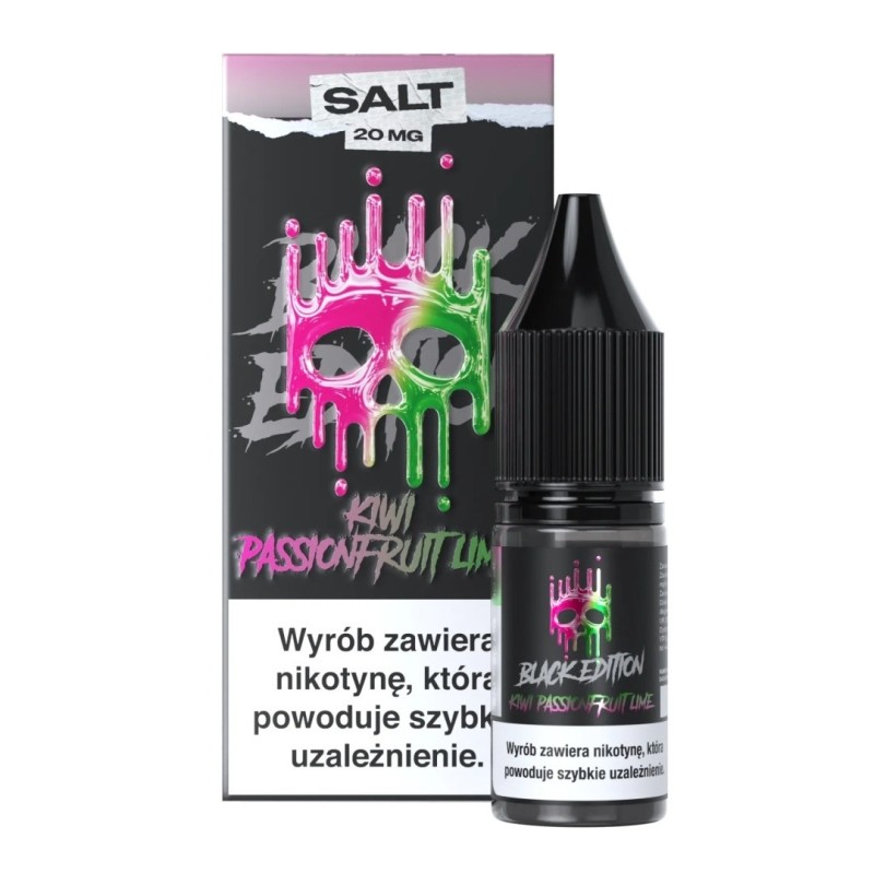 Liquid Dark Line Black Salt 10ml - Kiwi Passionfruit Lime 20mg | Eliq Vapoteur