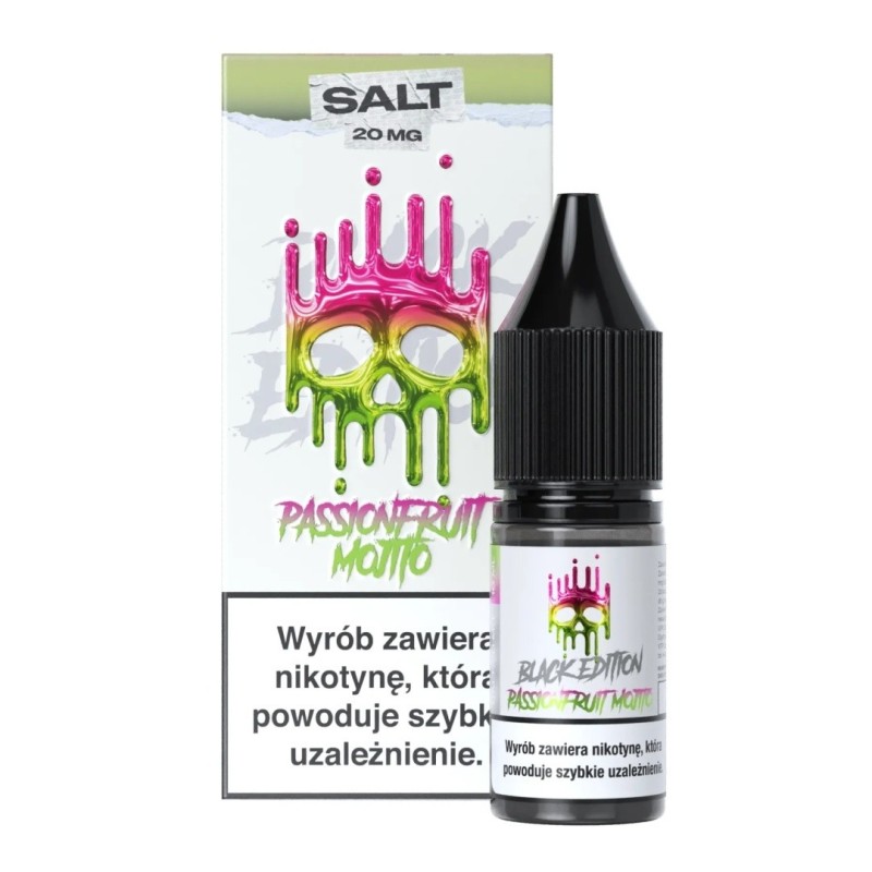 E-liquide Dark Line Black Salt 10ml - Mojito Fruit de la Passion 20mg | EliqVapoteur