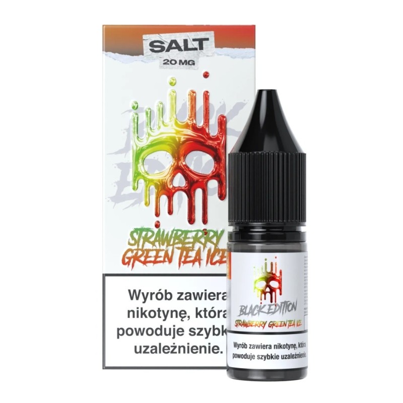 E-liquide Dark Line Black Salt 10ml - Thé Vert à la Fraise Glacé 20mg | EliqVapoteur