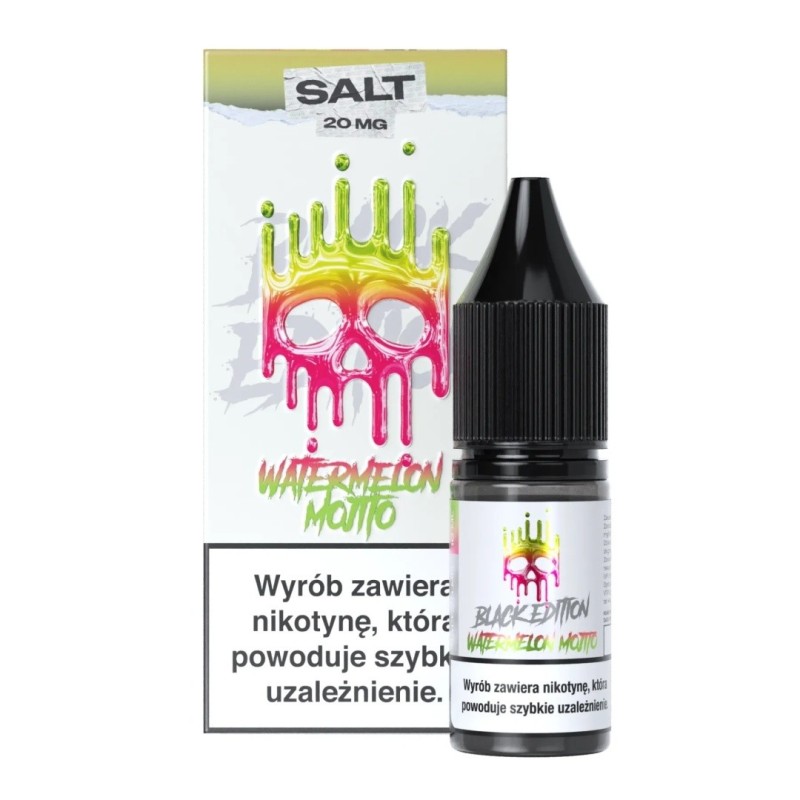 Liquid Dark Line Black Salt 10ml - Watermelon Mojito 20mg | Eliq Vapoteur