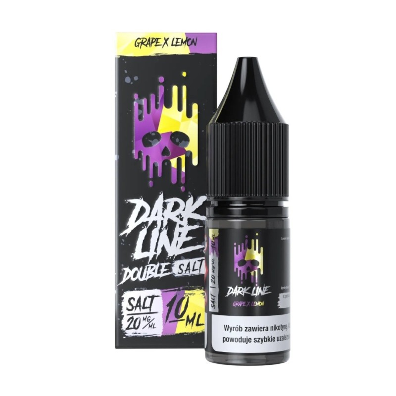 Liquid DARK LINE DOUBLE SALT 10ml - Grape Lemon 20mg | Eliq Vapoteur