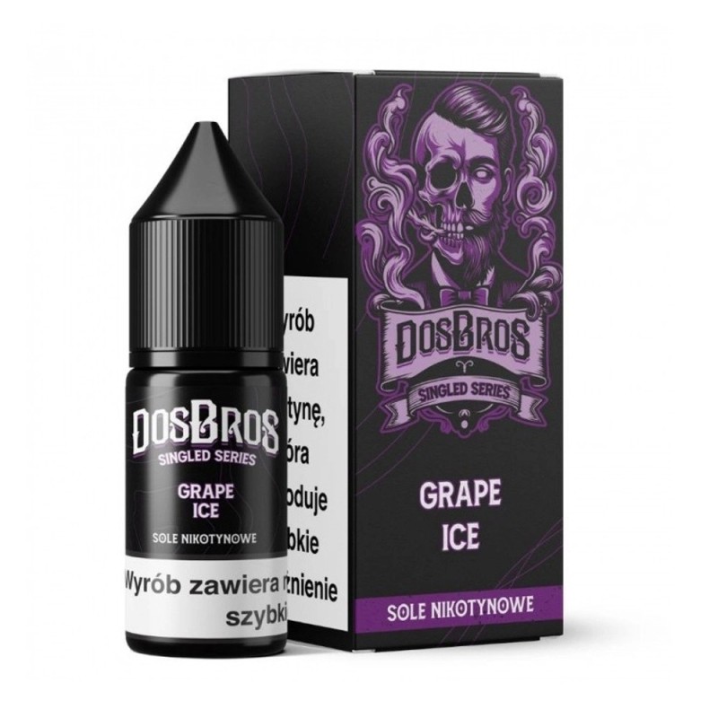 E-liquid DosBros Salt 10ml - Grape Ice 20mg | EliqVapoteur