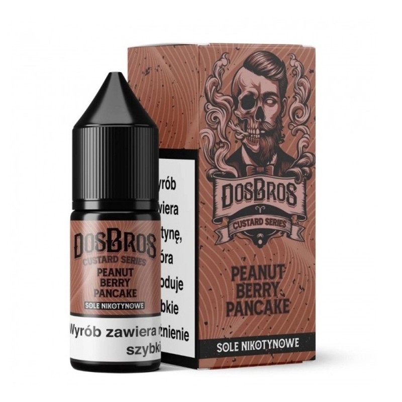 Liquid DosBros Salt 10ml - Peanut Berry Pancake 20mg | Eliq Vapoteur