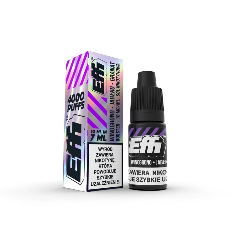 Liquid Effi Salt 7ml - Winogrono Jabłko Granat 18mg | Eliq Vapoteur