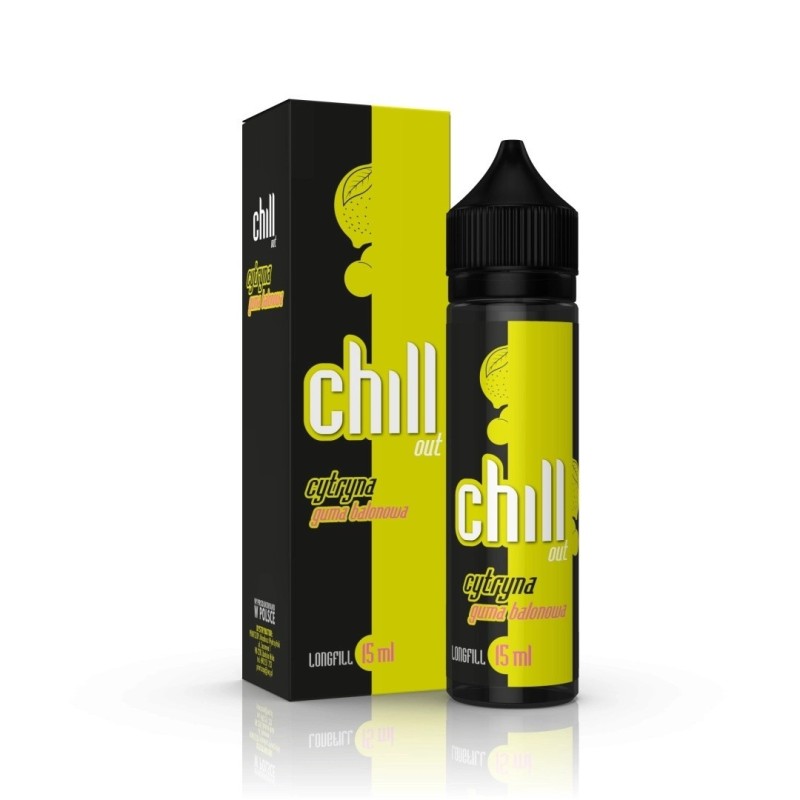 Longfill Chill Out 15/60ml - Cytryna Guma Balonowa | Eliq Vapoteur