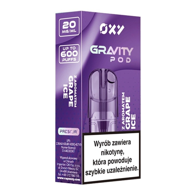 Cartouche OXY Gravity 2ml - Grape Ice 20mg | EliqVapoteur