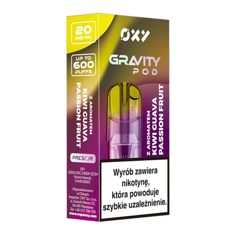 Wkład OXY Gravity 2ml - Kiwi Guava Passion Fruit 20mg | Eliq Vapoteur