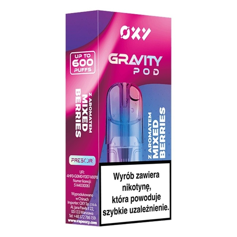 Cartouche OXY Gravity 2ml - Mixed Berries 20mg | EliqVapoteur